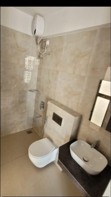 Bathroom in 1 BHK Apartment at Ashar Axis, Majiwada – for Rent