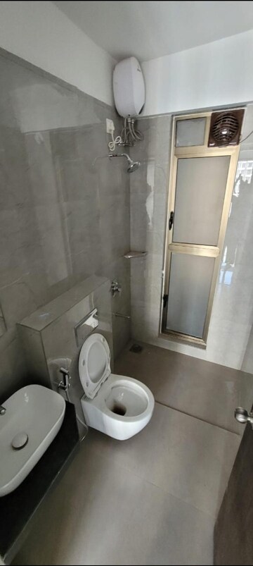 Bathroom in 1 BHK Apartment at Ashar Axis, Majiwada – for Rent