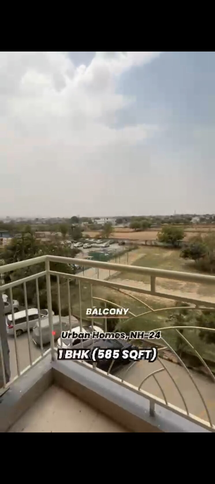 Balcony, aditya-urban-homes 1 Bedroom 585 Sq.Ft. Apartment In Shahpur Bamheta Ghaziabad 9006738