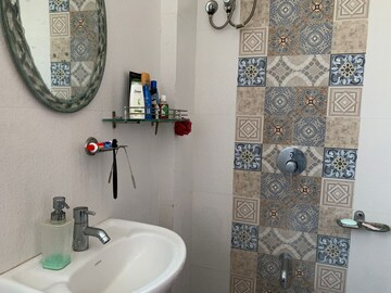 Bathroom in 2 BHK Apartment at Cosmos Enclave, Kasarvadavali – for Rent