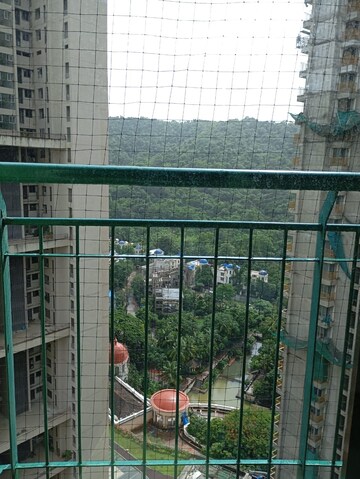 Balcony in 2.5 BHK Apartment at Neelkanth Greens, Manpada – for Rent