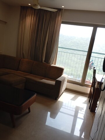 Living Room in 2.5 BHK Apartment at Neelkanth Greens, Manpada – for Rent