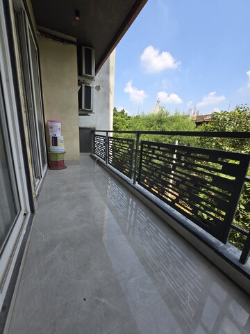 Balcony in 3 BHK Builder Floor at Palm Residency Chhatarpur, Chattarpur – for Rent