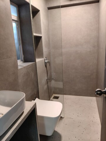 Bathroom in 2 BHK Apartment at Garden Avenue, Nerul Sector 21 – for Rent