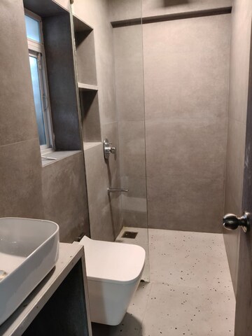 Bathroom in 2 BHK Apartment at Garden Avenue, Nerul Sector 21 – for Rent