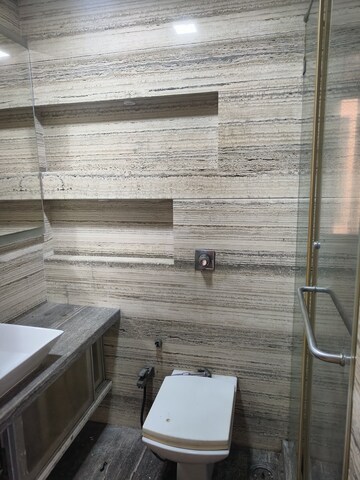 Bathroom in 3 BHK Apartment at K Rahega Palm Springs, Malad West – for Rent