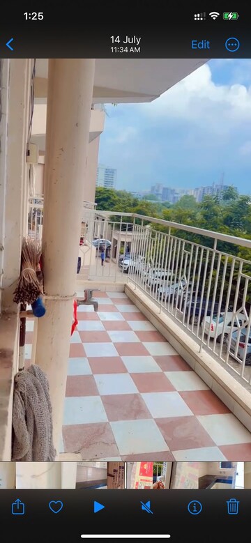 Balcony in 2 BHK Apartment at Shree Vardhman Green Court, Sector 90 – for Rent