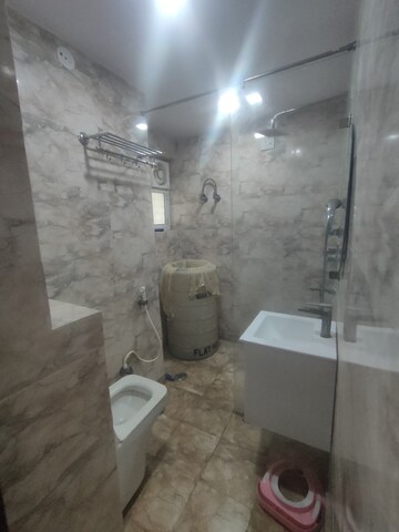 Bathroom in 3 BHK Apartment at Sector 19 Dwarka – for Rent
