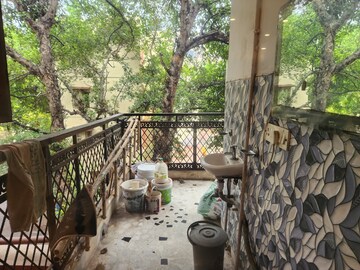 Balcony in 2 BHK Apartment at RWA Qutab Enclave, Katwaria Sarai – for Rent