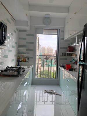 Kitchen in 2 BHK Apartment at H Rishabraj Park Vistas, Borivali West – for Sale