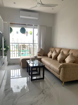 Living Room in 2 BHK Apartment at H Rishabraj Park Vistas, Borivali West – for Sale