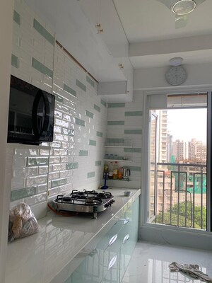 Kitchen in 2 BHK Apartment at H Rishabraj Park Vistas, Borivali West – for Sale