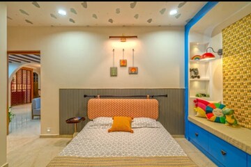 Bedroom in 3 BHK Apartment at Cybercity Rainbow Vistas Rock Gardens, Hi Tech City – for Rent