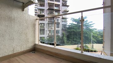 Balcony in 2.5 BHK Apartment at Rattan Icon, Seawoods Sector 50 – for Rent