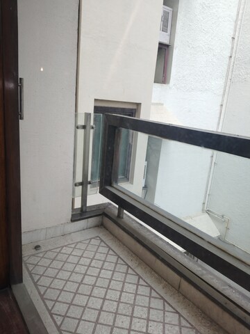 Balcony in 4 BHK Apartment at Boutique Residential Apartments D-6 4, Vasant Vihar – for Rent