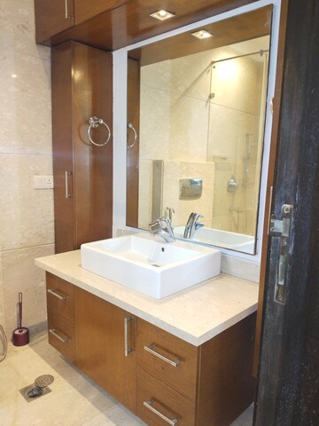 Bathroom in 4 BHK Apartment at Boutique Residential Apartments D-6 4, Vasant Vihar – for Rent