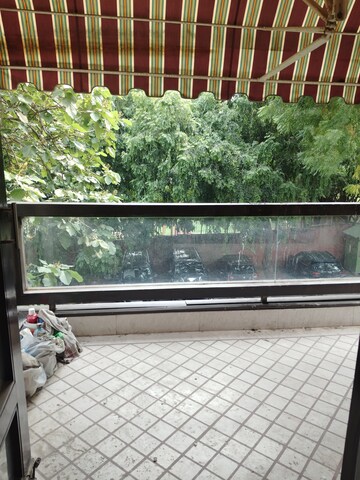 Balcony in 4 BHK Apartment at Boutique Residential Apartments D-6 4, Vasant Vihar – for Rent