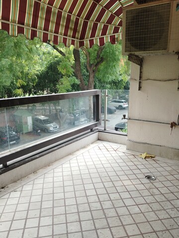 Balcony in 4 BHK Apartment at Boutique Residential Apartments D-6 4, Vasant Vihar – for Rent