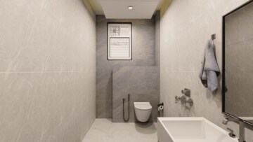 Bathroom in 2 BHK Apartment at Lahartara – for Sale