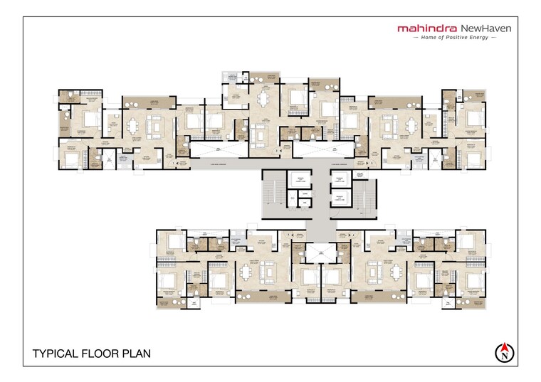 Floor Plan, mahindra-newhaven 3 Bedroom 1922 Sq.Ft. Apartment In Singasandra Bangalore 9008626