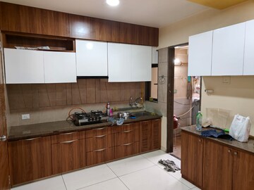 Kitchen in 3 BHK Apartment at Basil Skyline, Tragad – for Rent