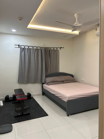 Bedroom in 3 BHK Apartment at Pranit Galaxy Apartments, Kondapur – for Rent