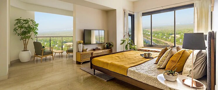 Bedroom, kalpataru-prive 4 Bedroom 4121 Sq.Ft. Apartment In Altamount Road Mumbai 9008719