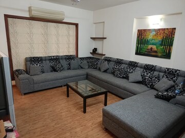 Living Room in 4 BHK Apartment at Ahmedabad Cantonment – for Rent