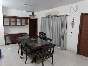 Dining area in 4 BHK Apartment at Ahmedabad Cantonment – for Rent