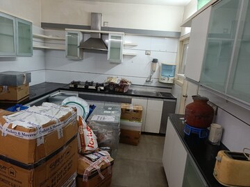 Kitchen in 4 BHK Apartment at Ahmedabad Cantonment – for Rent