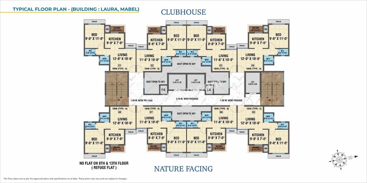 Floor Plan, arihant-aaradhya 1 Bedroom 359 Sq.Ft. Apartment In Bapgaon Thane 9008025