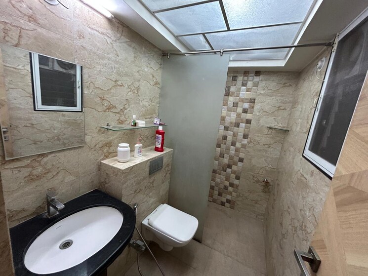 Bathroom, unique-k-town 3 Bedroom 1200 Sq.Ft. Apartment In Kiwale Pune 9008987