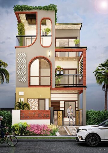 4 BHK Villa – Exterior View View at Bhagwanpur - for Sale