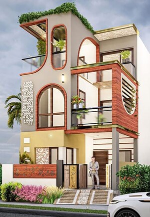 4 BHK Villa – Exterior View View at Bhagwanpur - for Sale