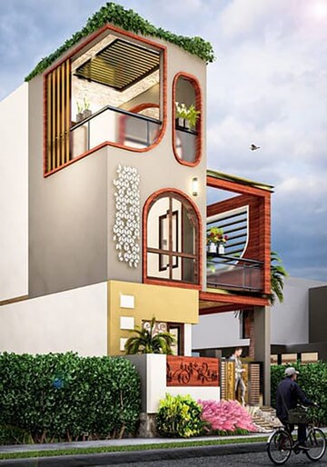 4 BHK Villa – Exterior View View at Bhagwanpur - for Sale