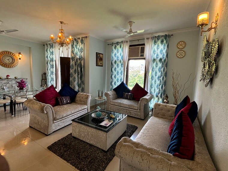 Living Room, ambala highway 4 Bedroom 1800 Sq.Ft. Apartment In Ambala Highway Zirakpur 9009041