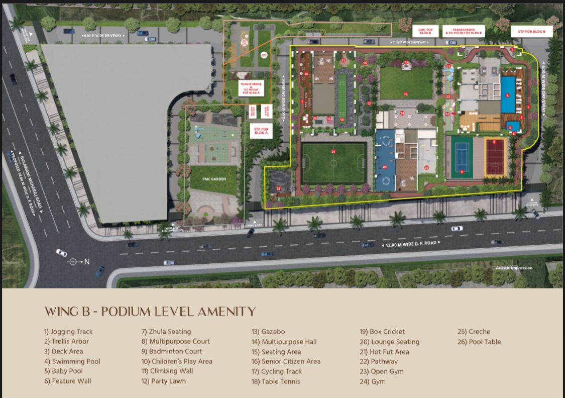 3 BHK + Study Room Apartment For Sale in Venkatesh Erandwane Central