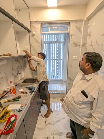 Kitchen in 1 BHK Apartment at Dotom Isle, Malad West – for Rent