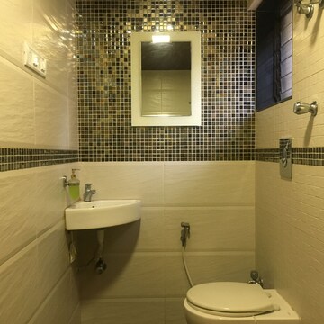 Bathroom in 2 BHK Apartment at Cirrus CHSL Cosmos Paradise, Vasant Vihar – for Rent