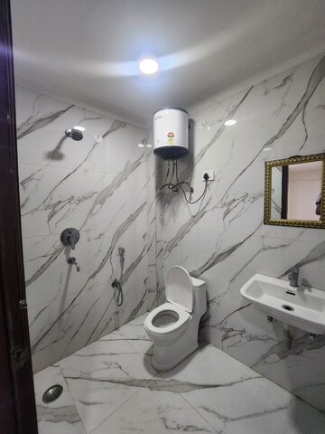 Bathroom in 2 BHK Builder Floor at Chattarpur – for Rent