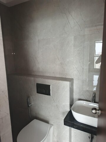 Bathroom in 1 BHK Apartment at Lodha Crown Quality Homes, Majiwada – for Rent