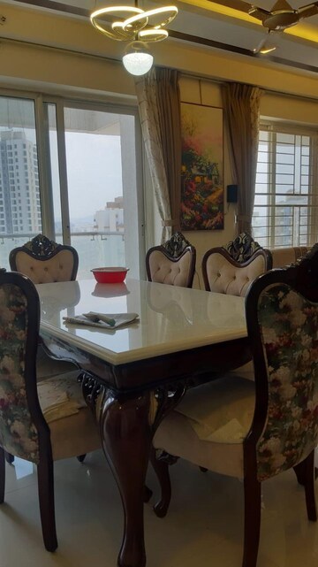 Dining area in 3 BHK Apartment at Pharande Puneville, Punawale – for Rent