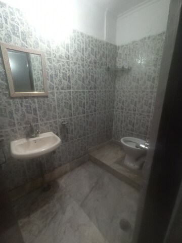 Bathroom in 3 BHK Builder Floor at Malviya Nagar – for Rent