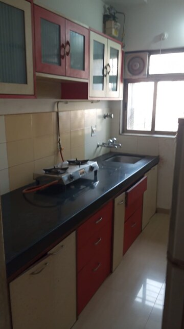 Kitchen in 1 BHK Apartment at Vijay Garden, Ghodbunder Road – for Rent