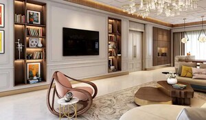 Living Room in 2 BHK Apartment at Lodha Giardino, Kharadi – for Sale