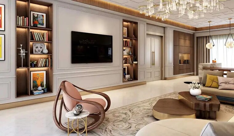 Living Room, lodha-giardino 2 Bedroom 876 Sq.Ft. Apartment In Kharadi Pune 9009754