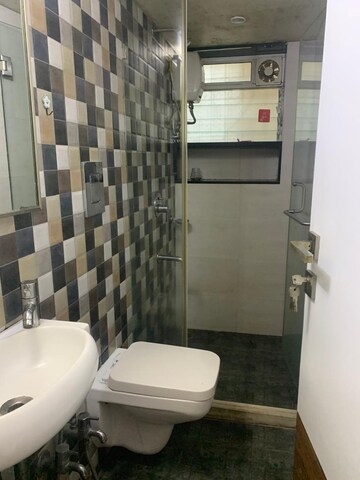 Bathroom in 1 BHK Apartment at Mohan Terrace, Borivali West – for Rent