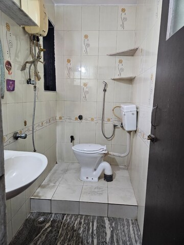 Bathroom in 1 BHK Apartment at Cidco Millennium Tower, Sanpada – for Rent