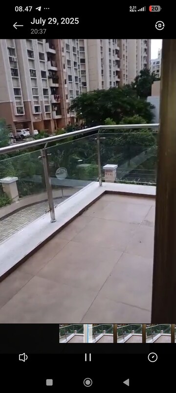 Balcony in 2 BHK Apartment at Salarpuria Sattva H And M Royal, Kondhwa – for Rent