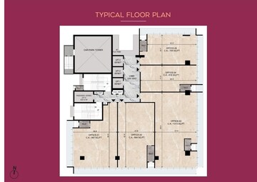 Floor Plan in  Office Space at The Wadhwa Venue 52, Khar West – for Sale